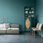 Nowoczesny składany stół z drewna i metalu Made in Italy - Menelao Viadurini