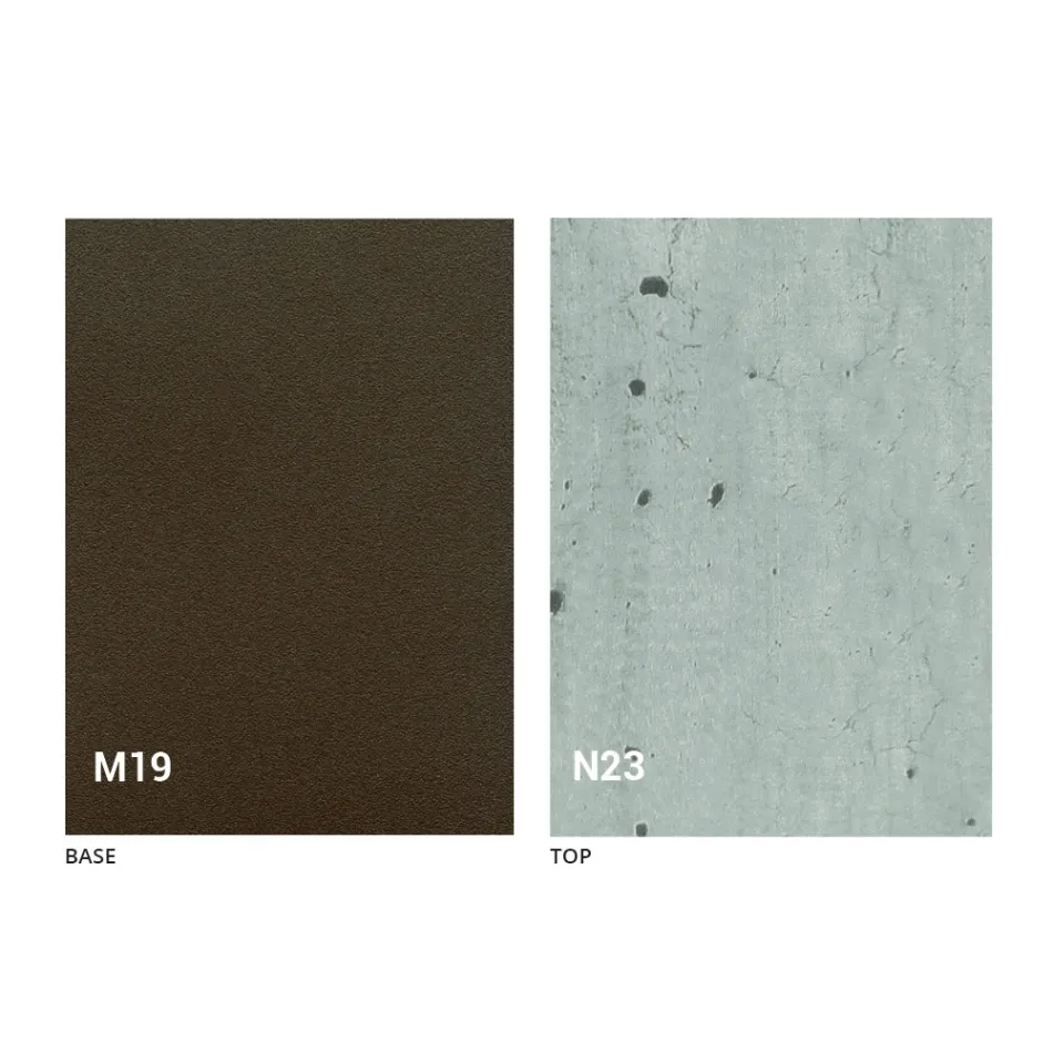 Nowoczesny składany stół z drewna i metalu Made in Italy - Menelao Viadurini