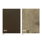 Nowoczesny składany stół z drewna i metalu Made in Italy - Menelao Viadurini