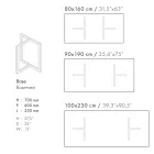 Prostokątny stół do jadalni z kamionki porcelanowej Made in Italy - Emilio Viadurini