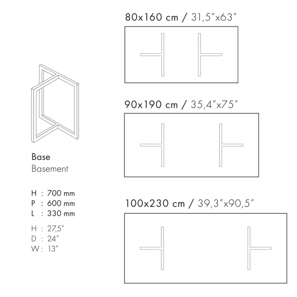 Prostokątny stół do jadalni z kamionki porcelanowej Made in Italy - Emilio Viadurini