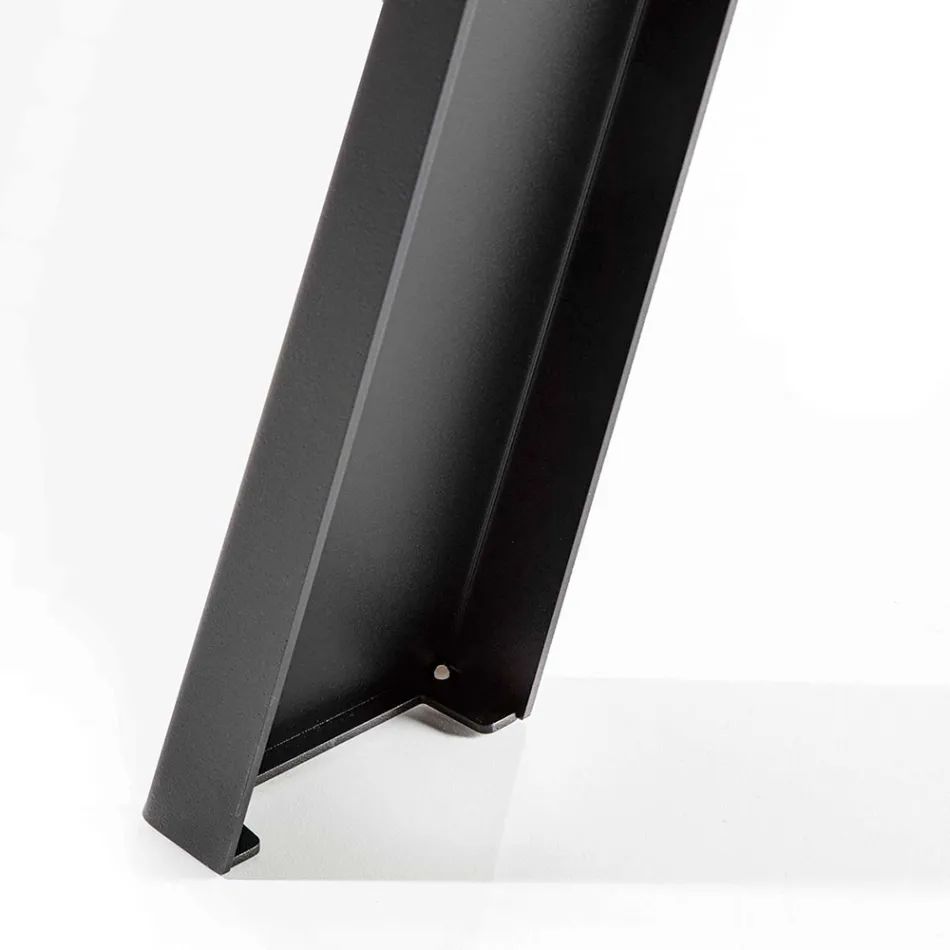 Okrągły stół do jadalni z możliwością przedłużenia do 370 cm z drewna i metalu - Caimano Viadurini