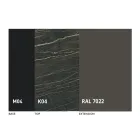 Okrągły rozkładany stół do jadalni z ceramiki Laminam Made in Italy - Lupetto Viadurini