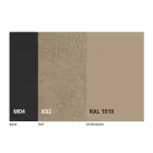 Okrągły rozkładany stół do jadalni z ceramiki Laminam Made in Italy - Lupetto Viadurini