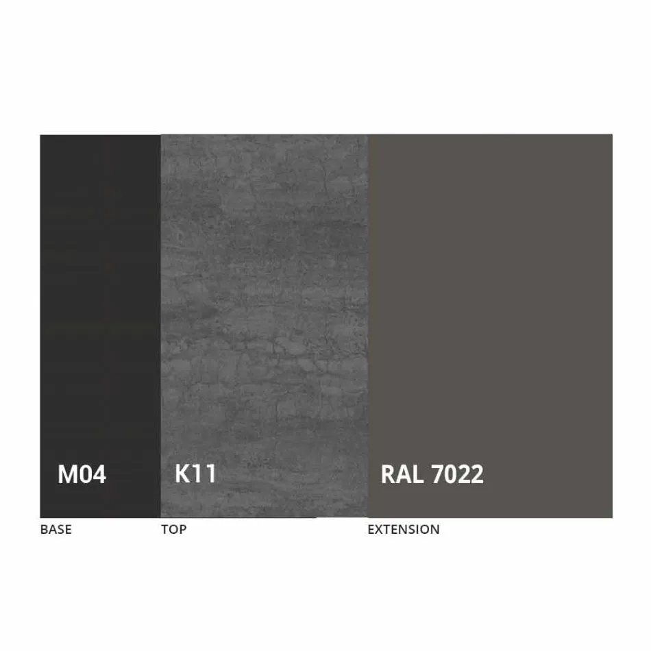 Okrągły rozkładany stół do jadalni z ceramiki Laminam Made in Italy - Lupetto Viadurini