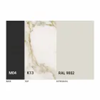 Okrągły rozkładany stół do jadalni z ceramiki Laminam Made in Italy - Lupetto Viadurini