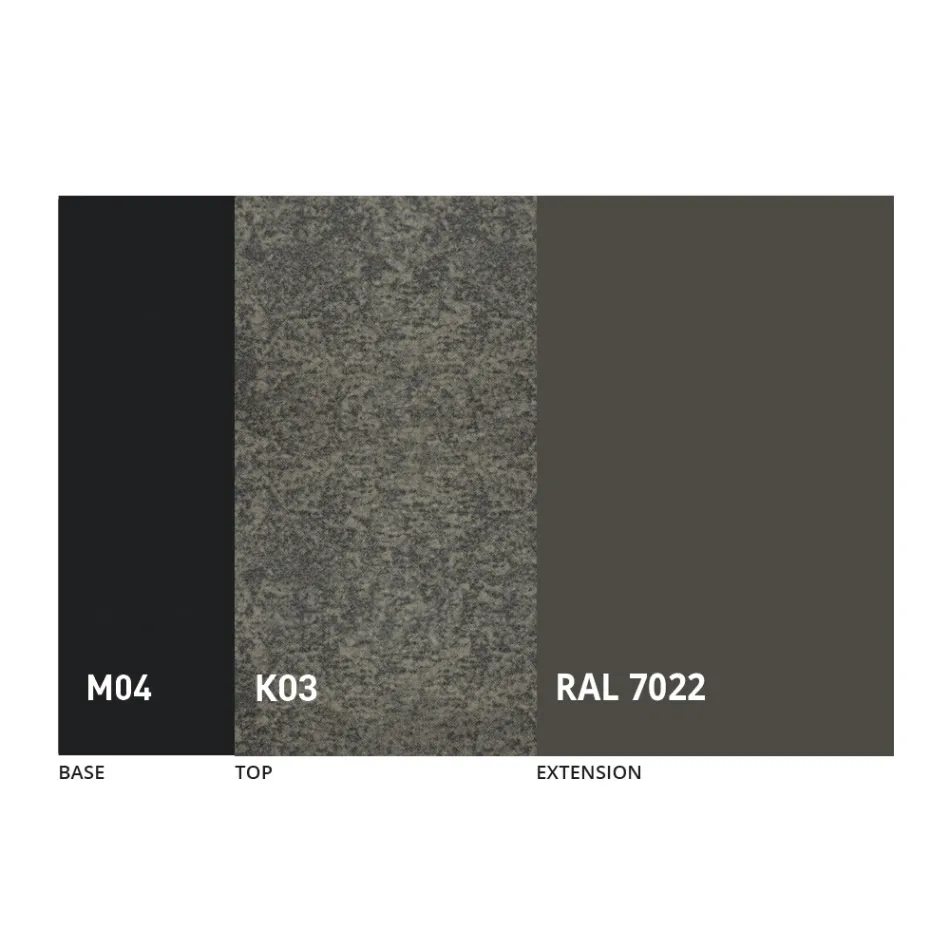 Okrągły rozkładany stół do jadalni z ceramiki Laminam Made in Italy - Lupetto Viadurini