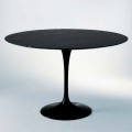 Okrągły stół do jadalni z marmuru i malowanego aluminium Made in Italy - Superb