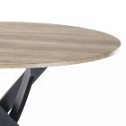 Okrągły stół do jadalni z płyty MDF i stali - Altavela Viadurini