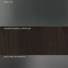 Okrągły stół do jadalni z przydymionego szkła z drewnianą podstawą Made in Italy - Rondo Viadurini