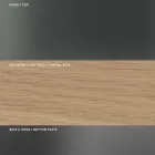 Okrągły stół do jadalni z przydymionego szkła z drewnianą podstawą Made in Italy - Rondo Viadurini