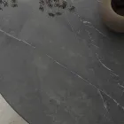 Okrągły stół do jadalni z metalu i laminowanego Hpl Made in Italy - Bastiano Viadurini