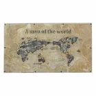 Stół do jadalni w stylu industrialnym z blatem z płyty MDF i szkłem Homemotion - Brazylia Viadurini