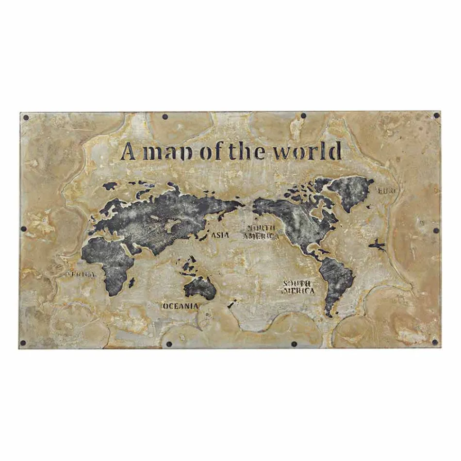 Stół do jadalni w stylu industrialnym z blatem z płyty MDF i szkłem Homemotion - Brazylia Viadurini