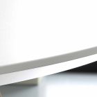 Stół okrągły biały Topeka, nowoczesny design Viadurini