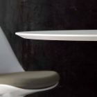 Stół okrągły biały Topeka, nowoczesny design Viadurini