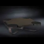 Stół projektant kawy w ciemny dąb Drummond Viadurini