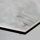 Rozkładany stół do salonu z blatem w kształcie beczki z ceramiki Made in Italy - Okulary Viadurini