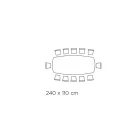 Naprawiono stół do salonu z blatem w kształcie beczki z ceramiki wyprodukowanej we Włoszech - okulary Viadurini