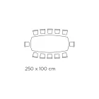 Naprawiony stół do salonu z ceramicznym blatem Made in Italy - Wakacje Viadurini