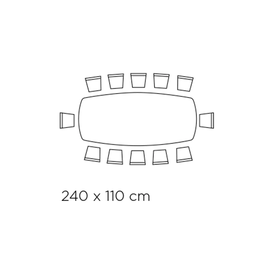 Naprawiony stół do salonu z ceramicznym blatem Made in Italy - Wakacje Viadurini