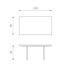 Stół do salonu z okleiną dębową i podstawą ze szkła hartowanego - Nicofisso Viadurini