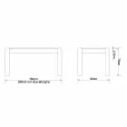 Rozkładany stół do 260 cm w kolorze dąb Jacob Viadurini