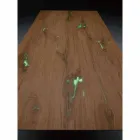 Rozkładany stół designerski do 294 cm z drewna i metalu Made in Italy - Nuzzo Viadurini