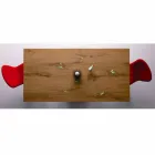 Rozkładany stół designerski do 294 cm z drewna i metalu Made in Italy - Nuzzo Viadurini