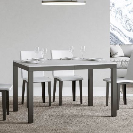 Designerski stół z drewnianym blatem rozkładanym do 440 cm Made in Italy - Foxy Viadurini