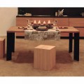 Nowoczesny stół z naturalnego drewna orzechowego, L180xP90cm, Yvonne