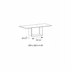 Stolik designerski wykonany z matowej ceramiki i metalu Matt Noir Desir Made in Italy - Dark Brown Viadurini