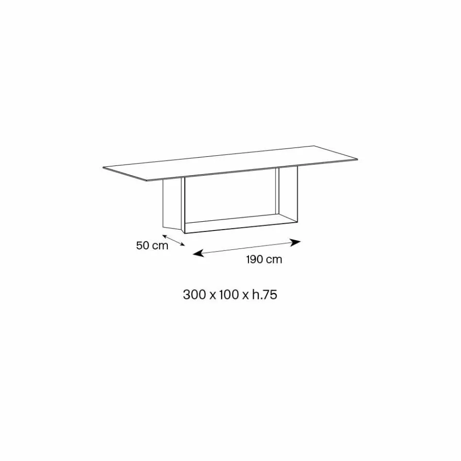 Stolik designerski wykonany z matowej ceramiki i metalu Matt Noir Desir Made in Italy - Dark Brown Viadurini