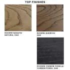 Designerski stół z fornirowanego drewna i stali Made in Italy - Dalmata Viadurini