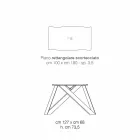 Stół projektowy z litego drewna produkowanego we Włoszech, Wilmer Viadurini