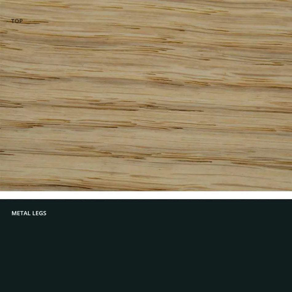 Stół projektowy z litego drewna produkowanego we Włoszech, Wilmer Viadurini