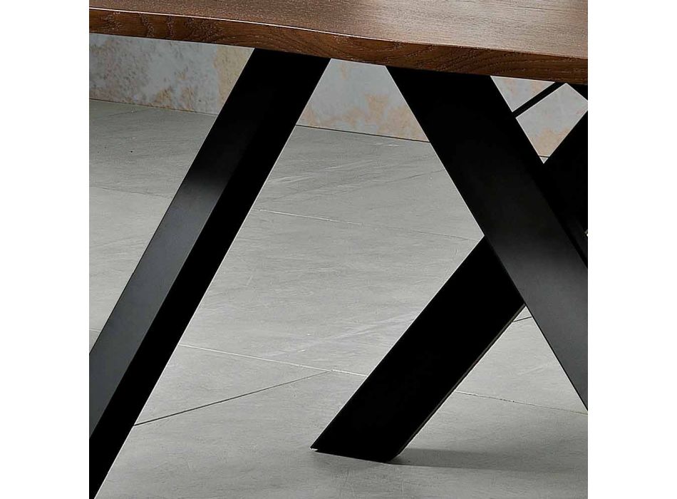 Stół projektowy z litego drewna produkowanego we Włoszech, Wilmer Viadurini