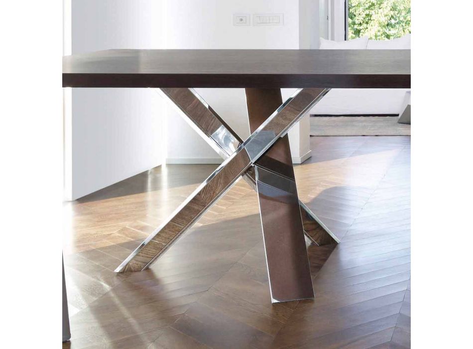 Nowoczesny design drewniany stół 240x120cm wykonany we Włoszech Viadurini
