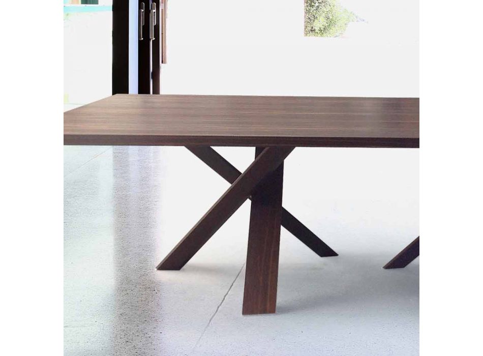 Nowoczesny design drewniany stół 270x120cm wykonany we Włoszech Viadurini