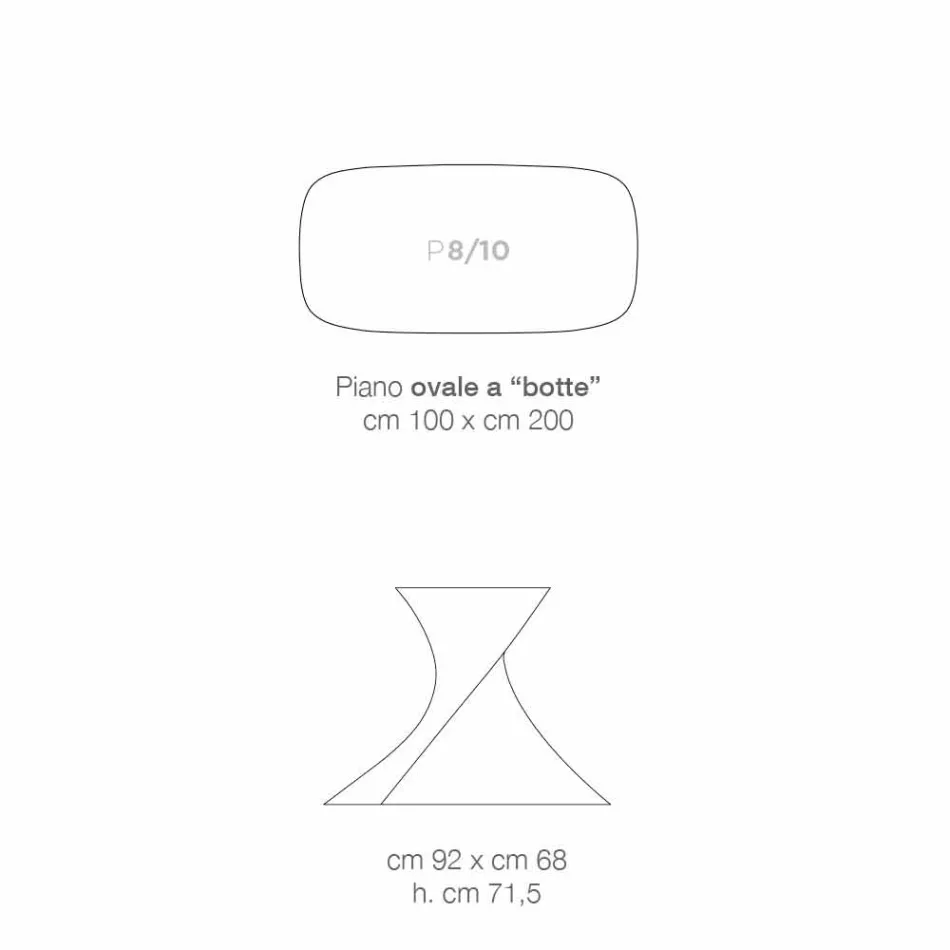 Nowoczesny stół ze szkła ceramicznego wykonany we Włoszech, Clark Viadurini