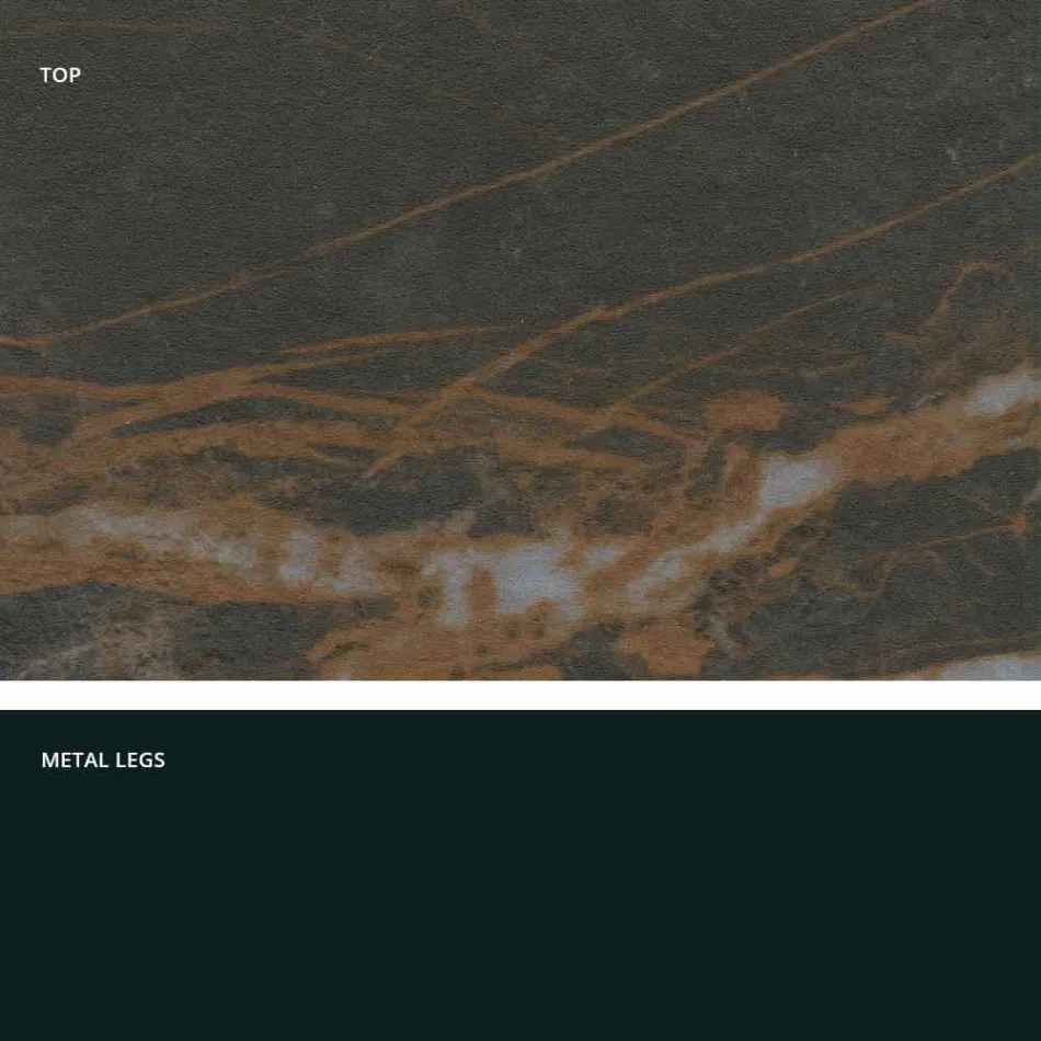 Nowoczesny stół ze szkła ceramicznego wykonany we Włoszech, Clark Viadurini