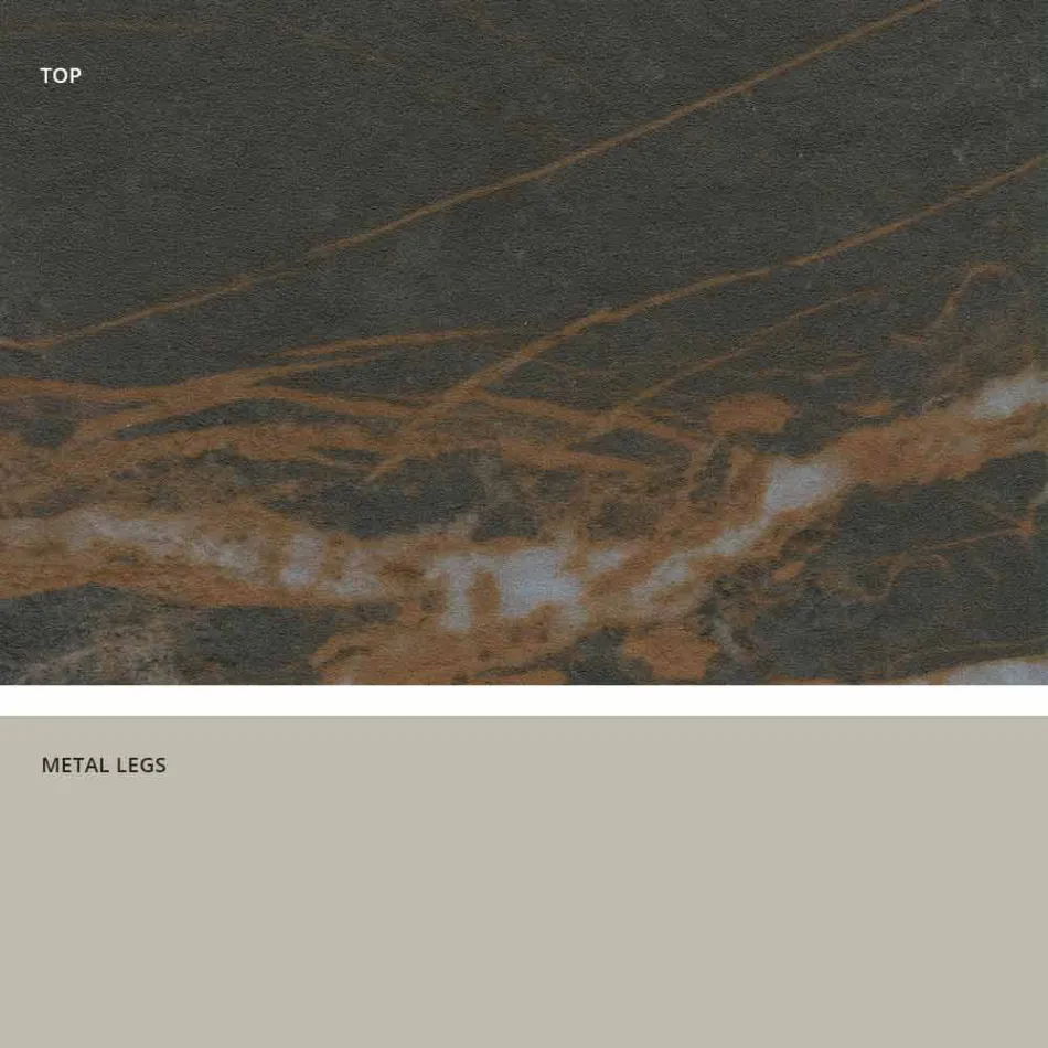 Nowoczesny stół ze szkła ceramicznego wykonany we Włoszech, Clark Viadurini