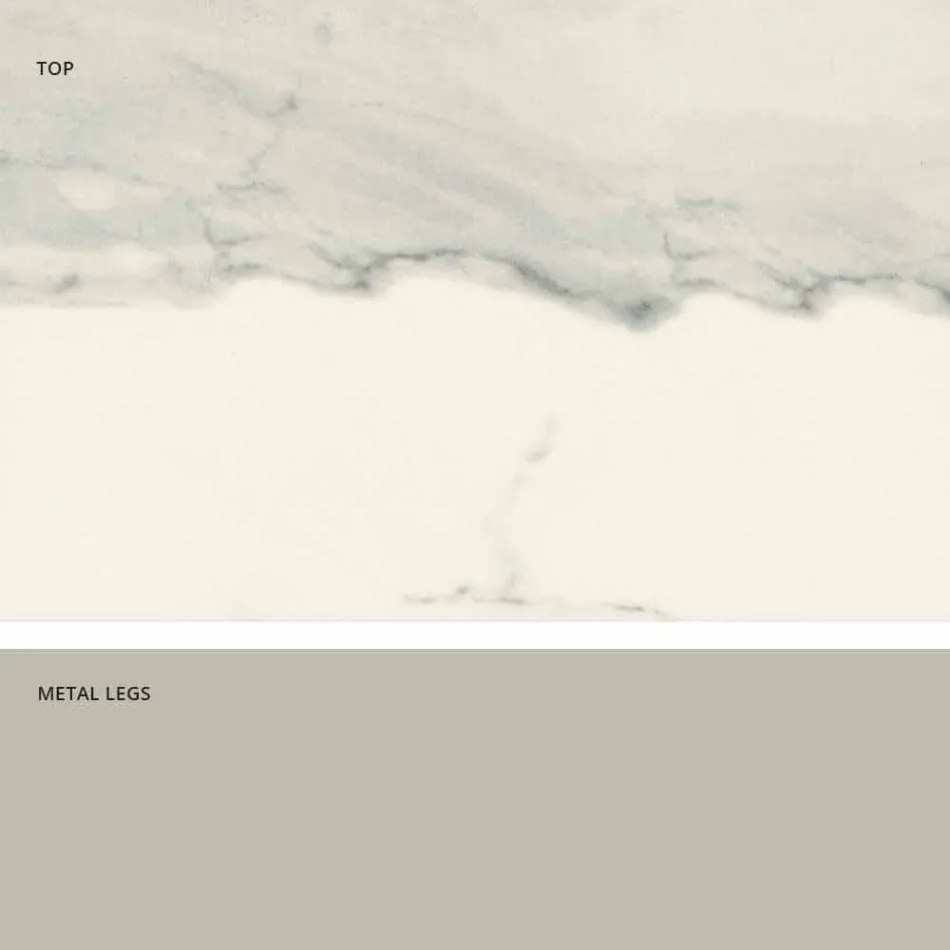 Nowoczesny stół ze szkła ceramicznego wykonany we Włoszech, Clark Viadurini