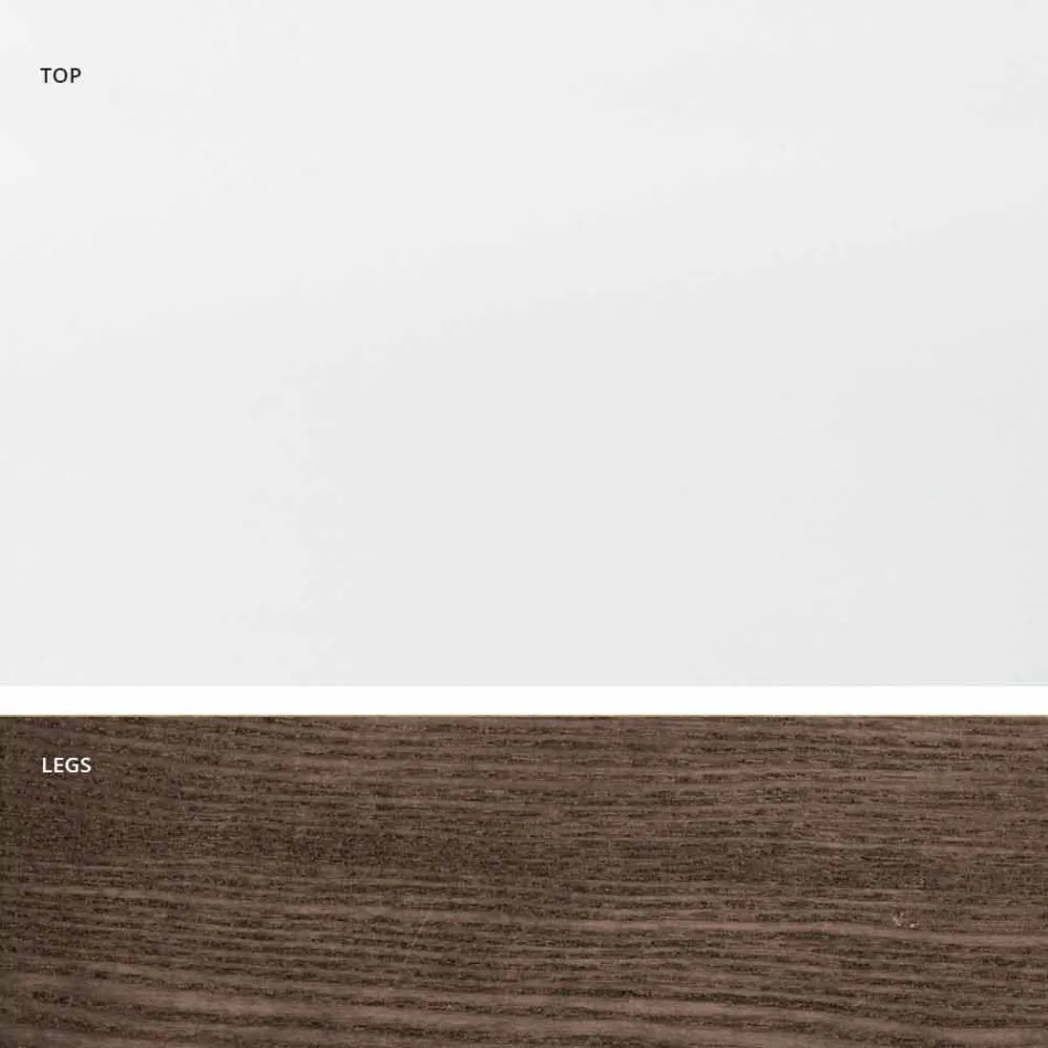 Wysuwany stół wykonany ze szkła i litego drewna wyprodukowanego we Włoszech, Dimitri Viadurini