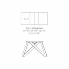 Nowoczesny rozkładany stół wykonany z włoskiego drewna melaminowego Wilmer Viadurini