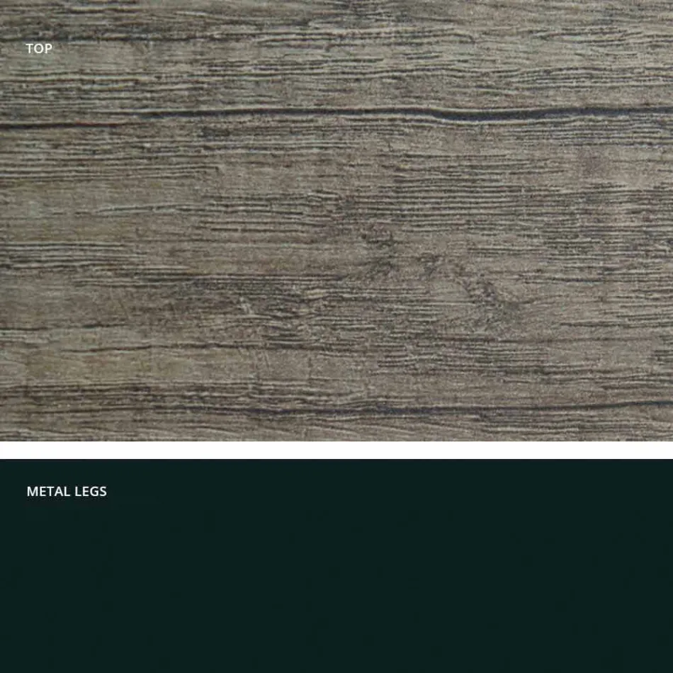 Nowoczesny rozkładany stół wykonany z włoskiego drewna melaminowego Wilmer Viadurini