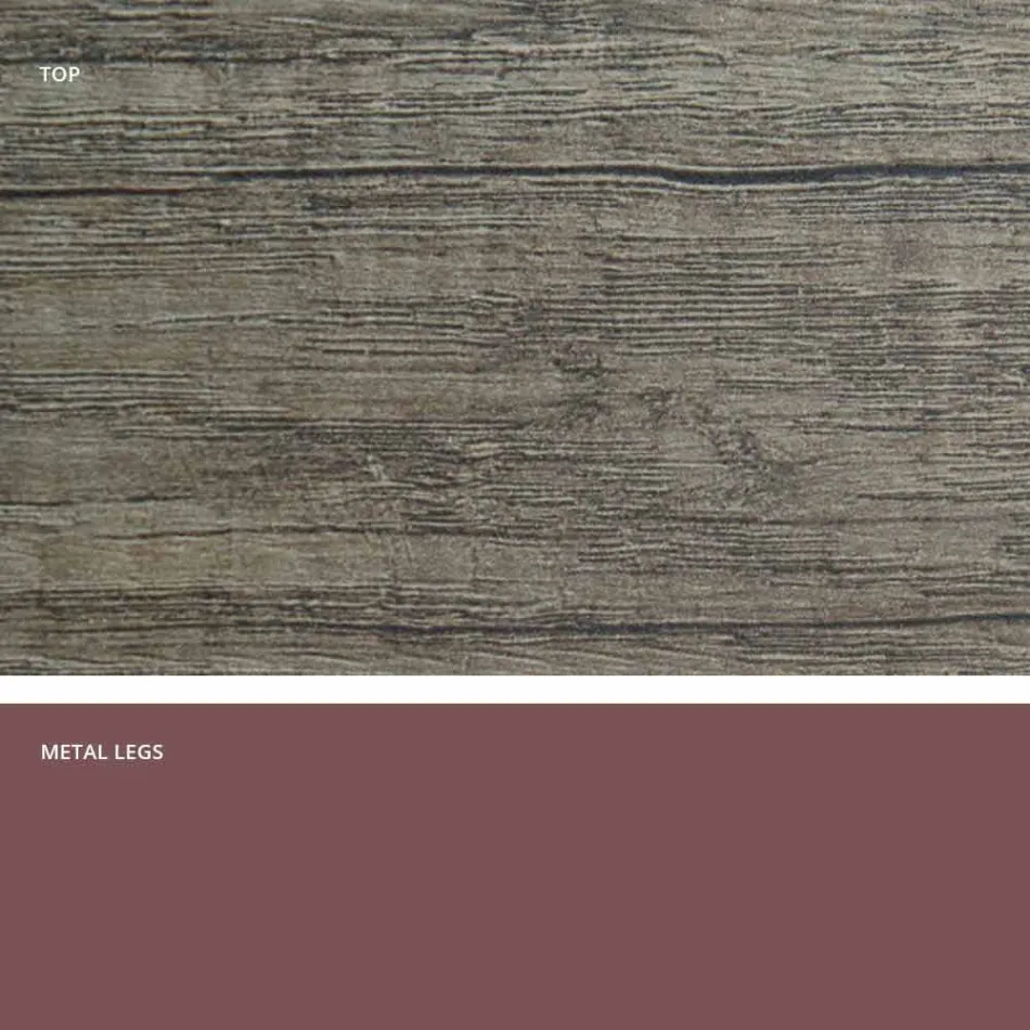 Nowoczesny rozkładany stół wykonany z włoskiego drewna melaminowego Wilmer Viadurini