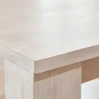 190x100 cm Stały stół do salonu z litego drewna tekowego - flamandzki Viadurini