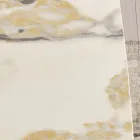 Stół stały 210x110 cm z blatem ceramicznym o efekcie marmuru - Tano Viadurini