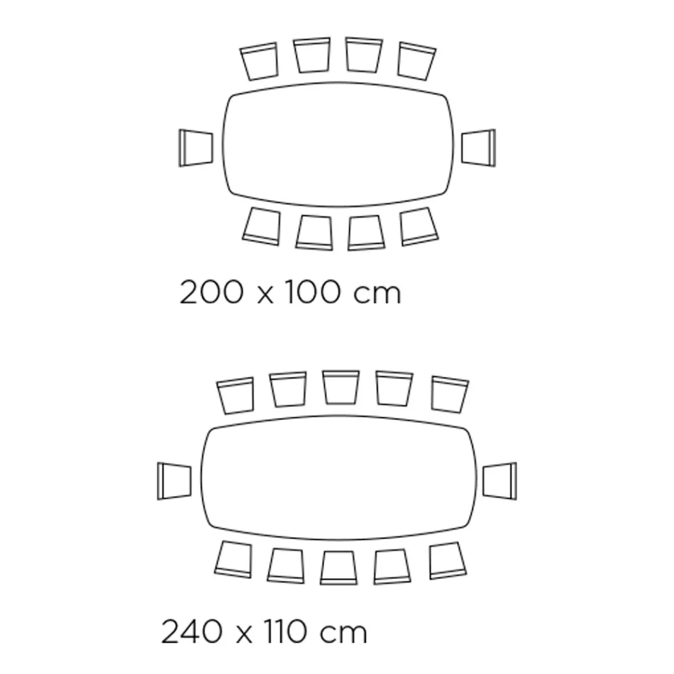 Naprawiony stół w kształcie beczki z podstawą z jesionu z orzecha Canaletto Made in Italy - North Viadurini